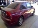 2003 HONDA CIVIC, BURGUNDY, EX, VTEC, 1.7L,  AT,  A25129